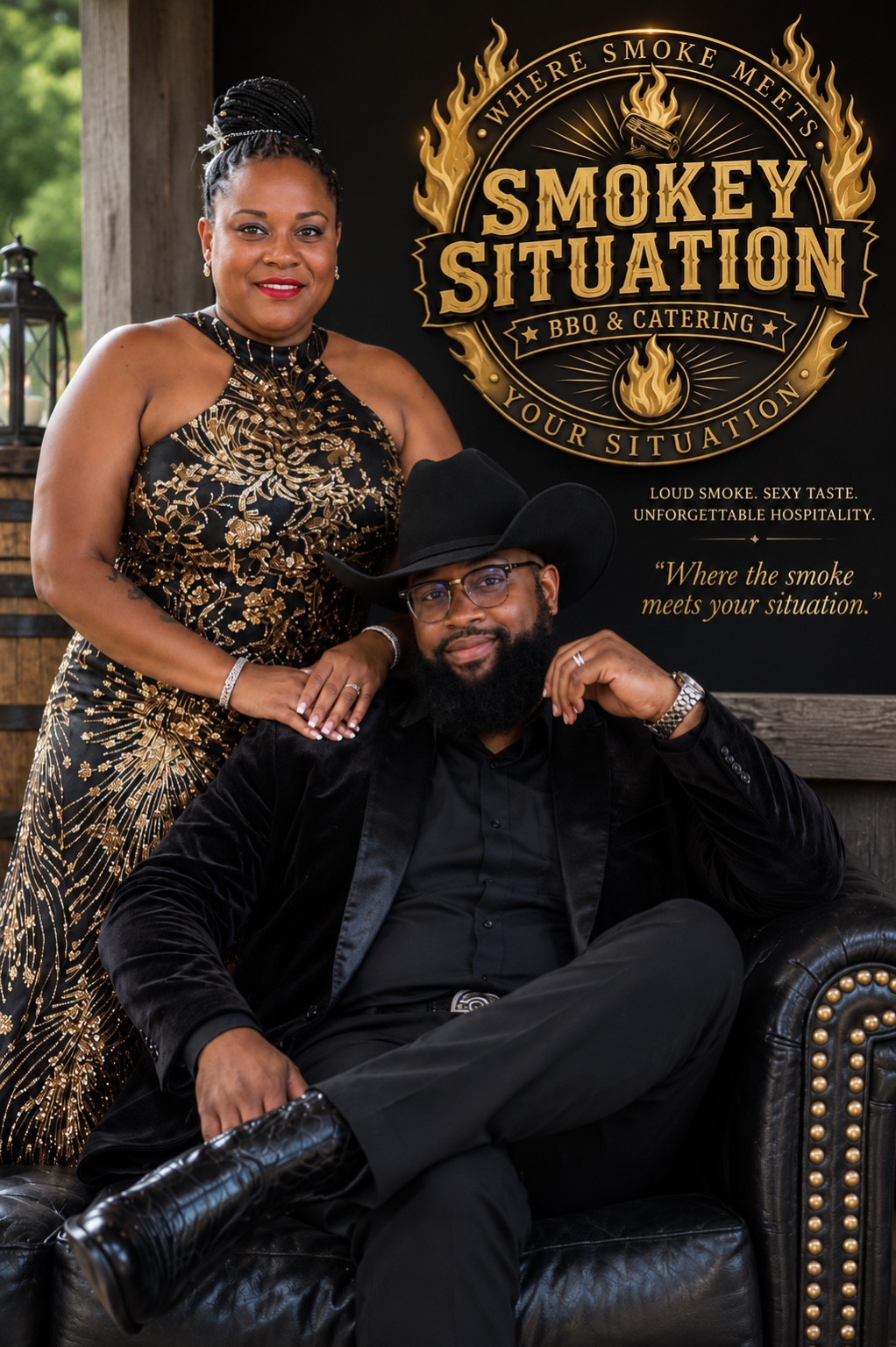 Travis and Kristen Griffin of Smokey Situation BBQ & Catering